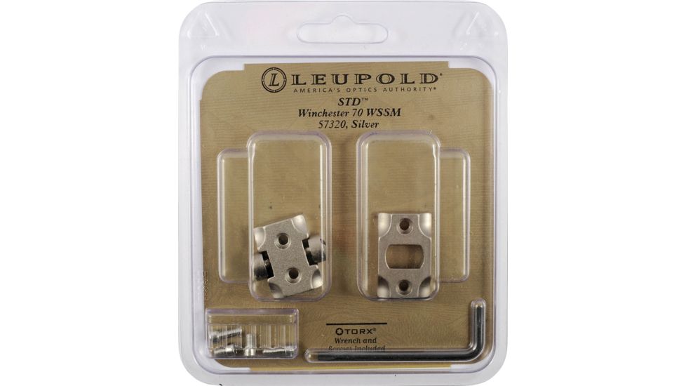 Leupold Standard 2-Piece Rifle Scope Mount Base, Winchester 70 WSSM, Silver, 57320