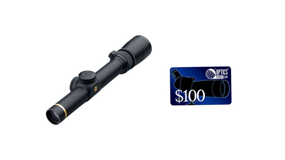 Leupold VX-3 1.5-5x20mm Rifle Scope Matte Finish and Duplex Reticle, FREE 100 OpticsPlanet E-Gift Certificate