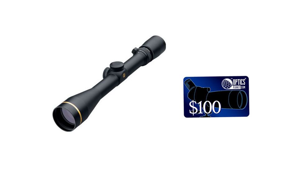 Leupold VX-3 3.5-10x40 mm Rifle Scope - Matte Finish, Duplex Reticle, FREE 100 OpticsPlanet E-Gift Certificate