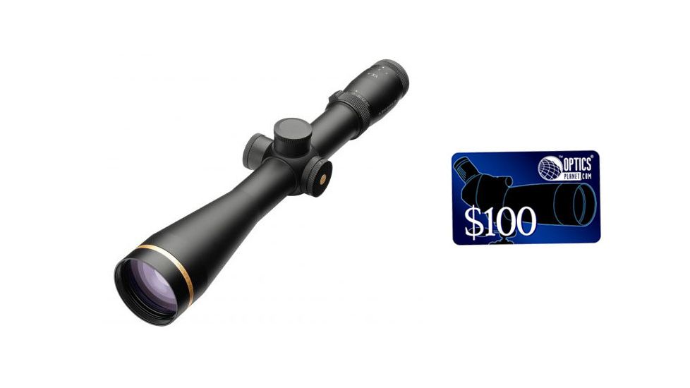 Leupold VX-3 3.5-10x40 mm Rifle Scope - Matte,Wind-Plex Reticle, CDS Custom Dial System 120600, FREE 100 OpticsPlanet E-Gift Certificate
