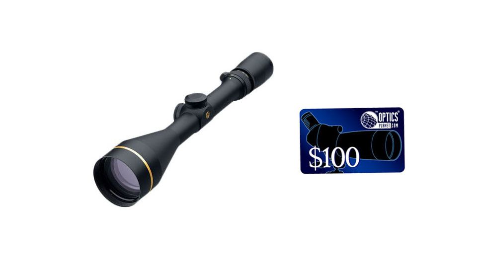 Leupold VX-3 3.5-10x50mm Rifle Scope, Matte Black, Duplex Reticle 66270, FREE 100 OpticsPlanet E-Gift Certificate