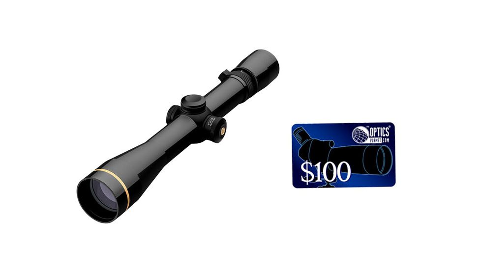 Leupold VX-3 4.5-14x40 Long Range Rifle Scope, Gloss Black, Duplex Reticle, FREE 100 OpticsPlanet E-Gift Certificate