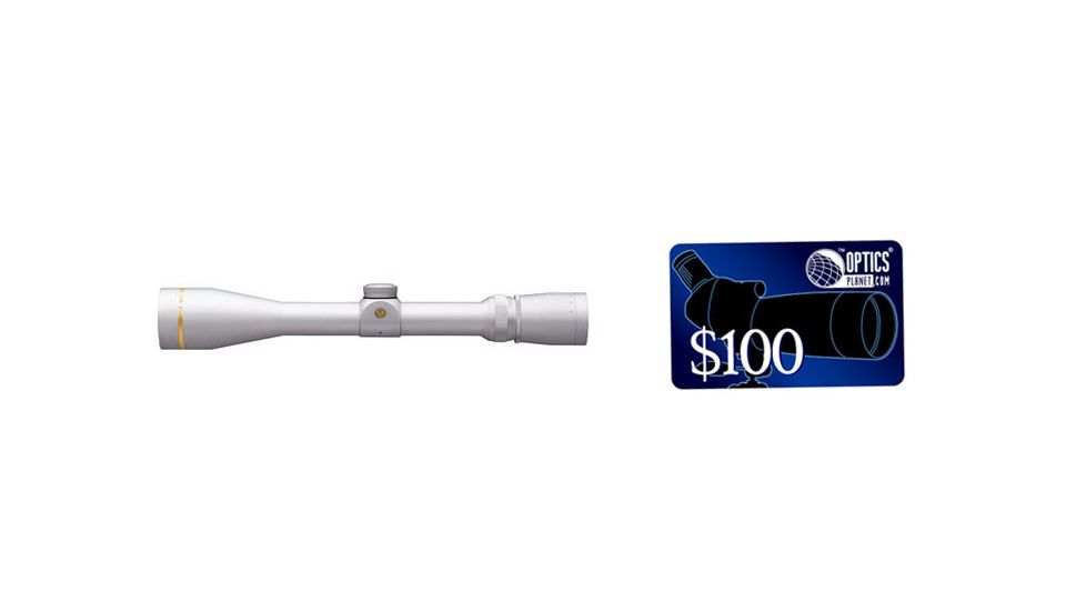 Leupold VX-3 4.5-14x40mm Rifle Scope, Silver, Duplex Reticle, 1in Tube 66230, FREE 100 OpticsPlanet E-Gift Certificate