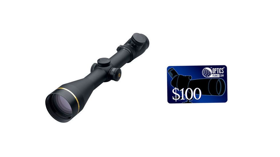 Leupold VX-3 4.5-14x50mm 30mm Side Focus Matte Rifle Scope Illum. Fine Duplex Reticle, FREE 100 OpticsPlanet E-Gift Certificate