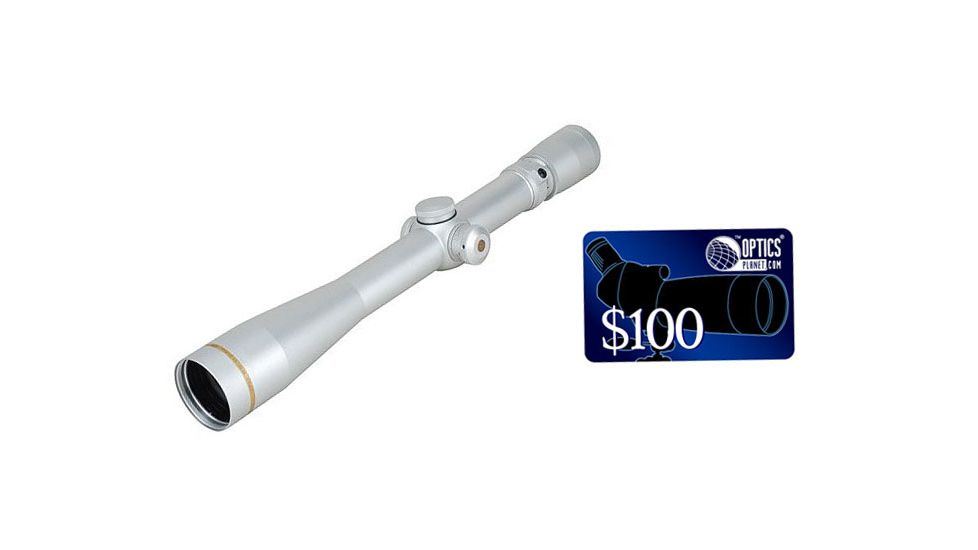 Leupold VX-3 6.5-20x40 Long Range Rifle Scope, Silver, Fine Duplex Reticle 66540, FREE 100 OpticsPlanet E-Gift Certificate