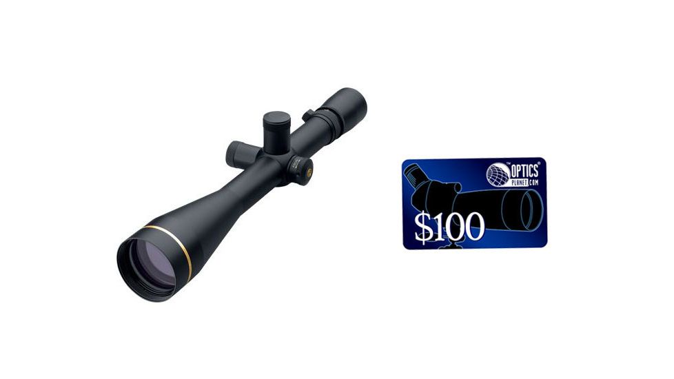 Leupold VX-3 8.5-25x50mm Long Range Target Rifle Scope Matte Finish and Varmint Hunters Reticle, FREE 100 OpticsPlanet E-Gift Certificate