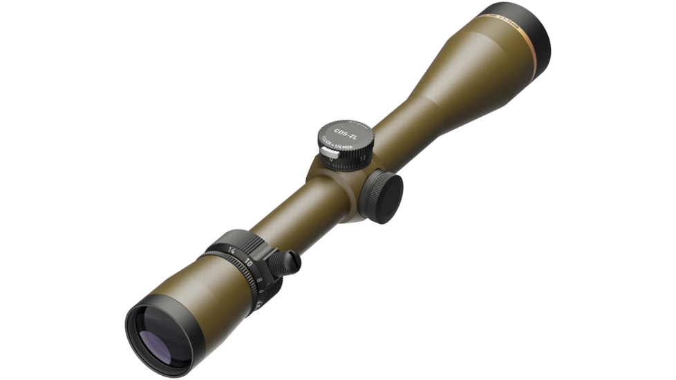 Leupold VX-3HD 4.5-14x40mm Rifle Scope, 1 in Tube, Second Focal Plane, Black, Burnt Bronze, Non-Illuminated Wind-Plex Reticle, MOA Adjustment, 180621