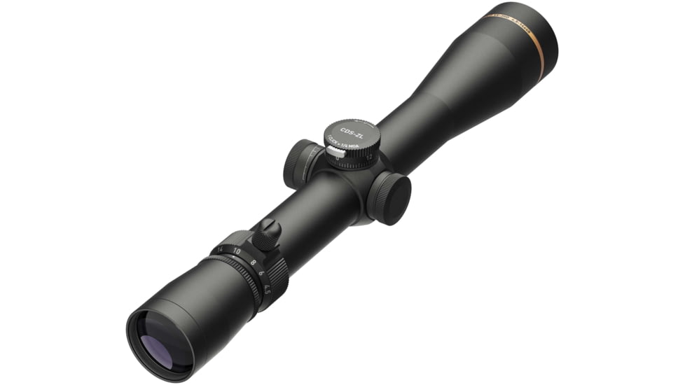 Leupold VX-3HD Side Focus Rifle Scope, 4.5-14x40mm, 30 mm Tube, Second Focal Plane, Non-Illuminated Wind-Plex Reticle, CDS-ZL Elevation Adjustment, Black, 180623
