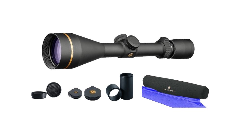 Leupold VX-3i 4.5-14x50mm Rifle Scope, CDS Matte, Duplex Reticle, 170708, w/ Objective and Eyepiece Cover, Anti-Reflective Device, 2.5in Sunshade, Scope Cover, 170708-KIT2