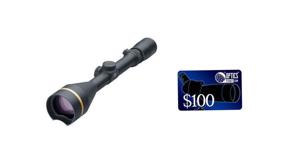 Leupold VX-3L 3.5-10x50 Waterproof Rifle Scope, Matte Black, Duplex Reticle 66670, FREE 100 OpticsPlanet E-Gift Certificate