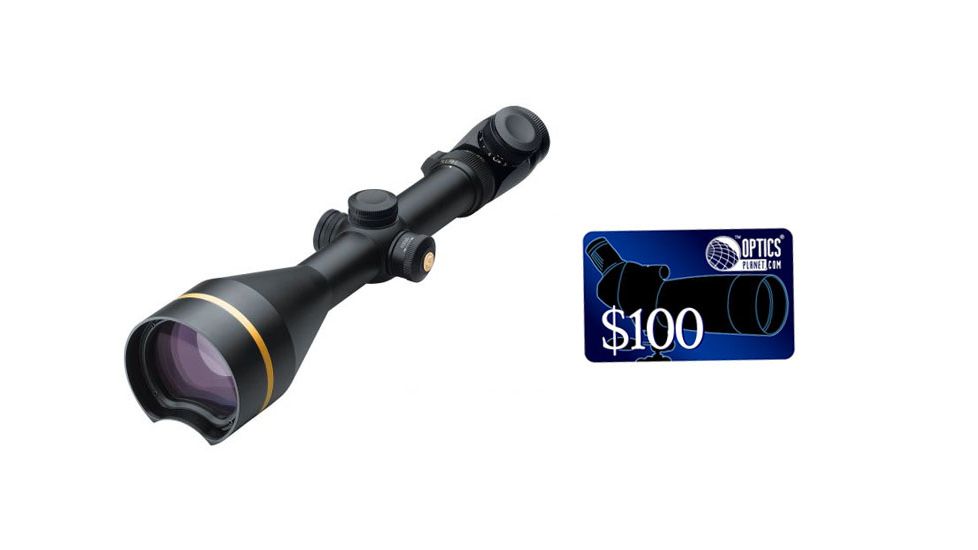 Leupold VX-3L 4.5-14x56mm Rifle Scope, Side Focus, Matte Black, Illum Duplex 67895, FREE 100 OpticsPlanet E-Gift Certificate