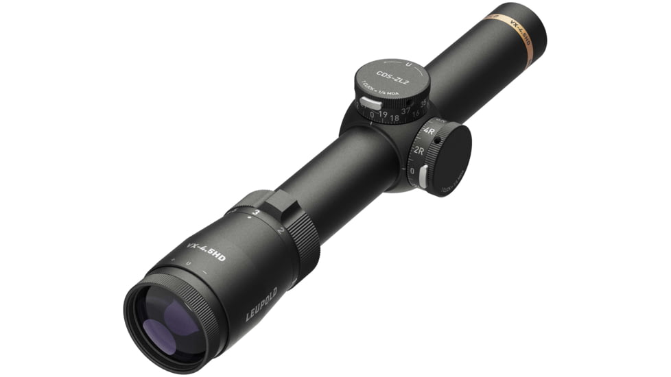Leupold Competition VX-4.5HD Service Rifle 1-4.5x24mm Rifle Scope, 30 mm Tube, Second Focal Plane, Black, Matte, Non-Illuminated HPR-1 Reticle, MOA Adjustment, 177351