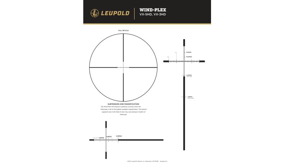 Leupold VX-4HD 4-16x50mm 30mm Tube Rifle Scope, Second Focal Plane, CDS-ZL2 Side Focus Wind-Plex, Black, 185458