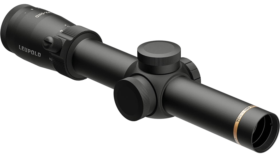 Leupold VX-5HD Gen 2 1-5x24mm LPVO 30mm Tube Riflescope, Second Focal Plane, Metric Illum. FireDot 4 Fine Reticle, Black, 183844