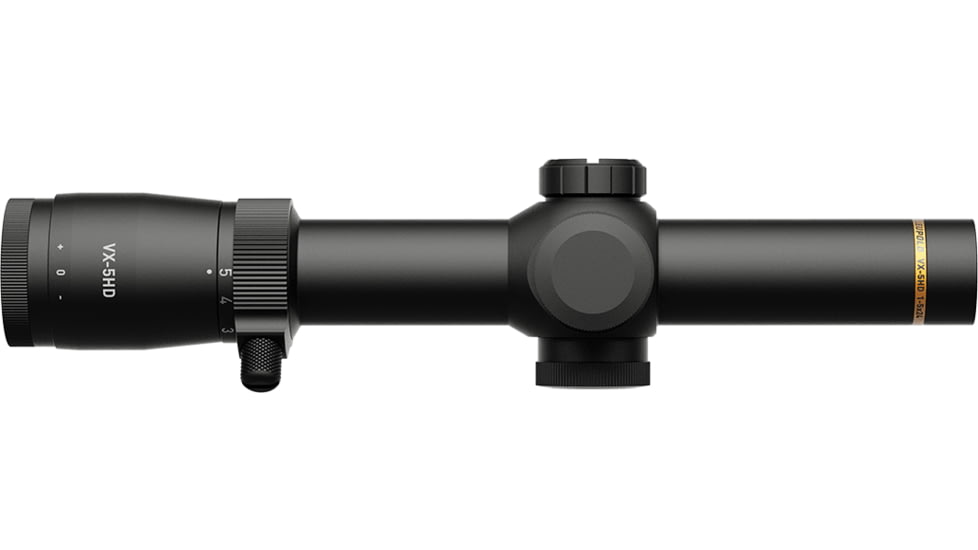 Leupold VX-5HD Gen 2 1-5x24mm LPVO 30mm Tube Riflescope, Second Focal Plane, Metric Illum. FireDot 4 Fine Reticle, Black, 183844