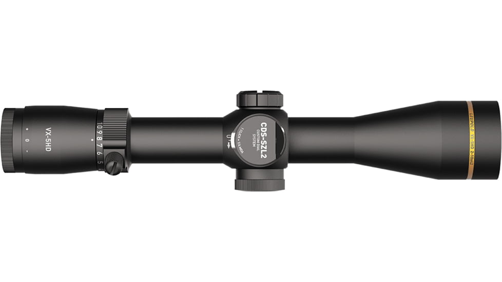 Leupold VX-5HD Gen 2 2-10x42mm 30mm Tube Riflescope, Second Focal Plane, CDS-SZL2 , Illum. FireDot Duplex Reticle, Black, 183847