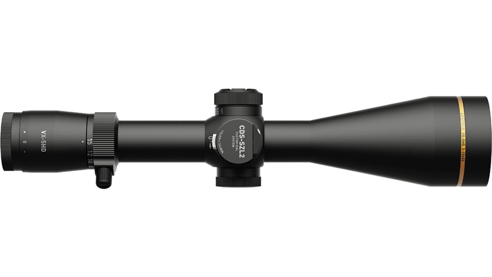 Leupold VX-5HD Gen 2 3-15x56mm 30mm Tube Riflescope, Second Focal Plane, CDS-SZL2 Side Focus Illum. FireDot Twilight Hunter Reticle, Black, 183855