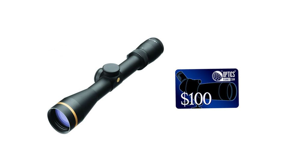 Leupold VX-6 2-12x42mm Rifle Scope, Matte Black, FireDot LR Duplex Illuminated 111980, FREE 100 OpticsPlanet E-Gift Certificate