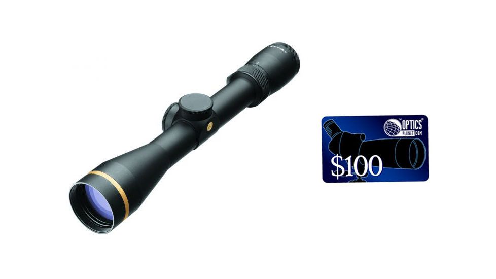 Leupold VX-6 2-12x42 Rifle Scope, CDS, MOA+Metric, Matte Black, FireDot 4 Illuminated 115199, FREE 100 OpticsPlanet E-Gift Certificate