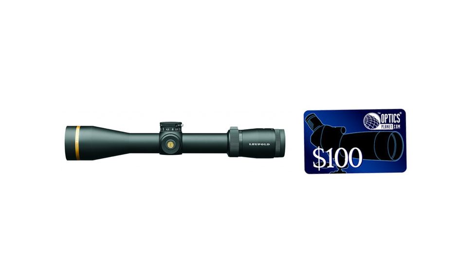 Leupold VX-6 2-12x42mm 30mm Rifle Scope,CDS-ZL,Matte,FireDot Wind-Plex Reticle 120595, FREE 100 OpticsPlanet E-Gift Certificate