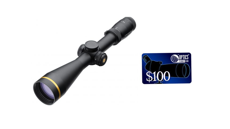 Leupold VX-6 3-18x50mm Side Focus CDS 30mm Rifle Scope,Matte,Illuminated Varmint Hunter Reticle 120162, FREE 100 OpticsPlanet E-Gift Certificate
