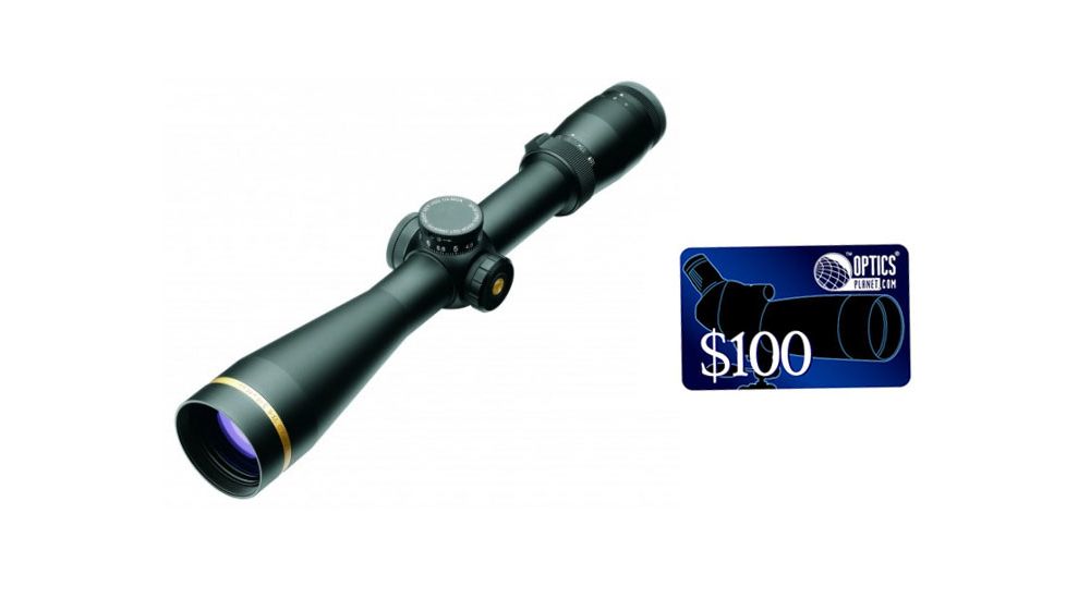 Leupold VX-6 3-18x50mm Side Focus CDS ZL Rifle Scope,Matte,FireDot Wind-Plex Reticle 120599, FREE 100 OpticsPlanet E-Gift Certificate