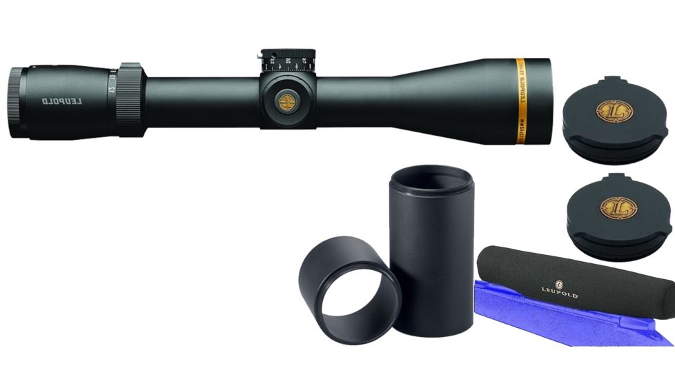 Leupold VX-6HD 2-12X42mm CDS-ZL2 FireDot Bullet-Drop 171560 w/ Objective and Eyepiece Cover &amp; 3in Sunshade &amp; Scope Cover