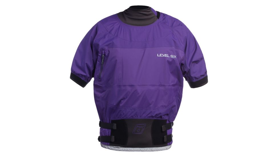 Level Six Mens Borealis 2.5 Layer Long Sleeve Semi Dry Top, Violet Indigo, 2XL, GMT-BORE-VI-XXL