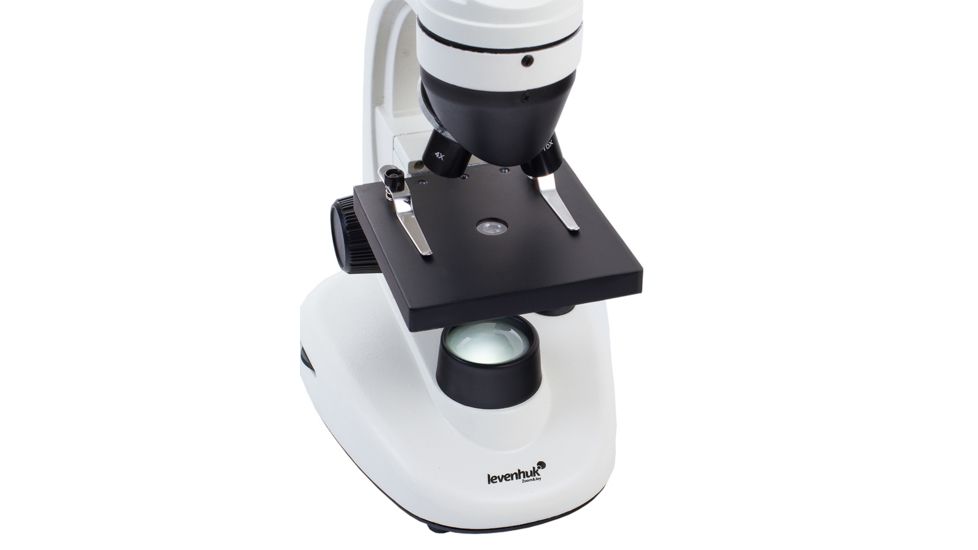 Levenhuk 1280x NG Microscope, White 24617, with Levenhuk See All Prepared Slides Set