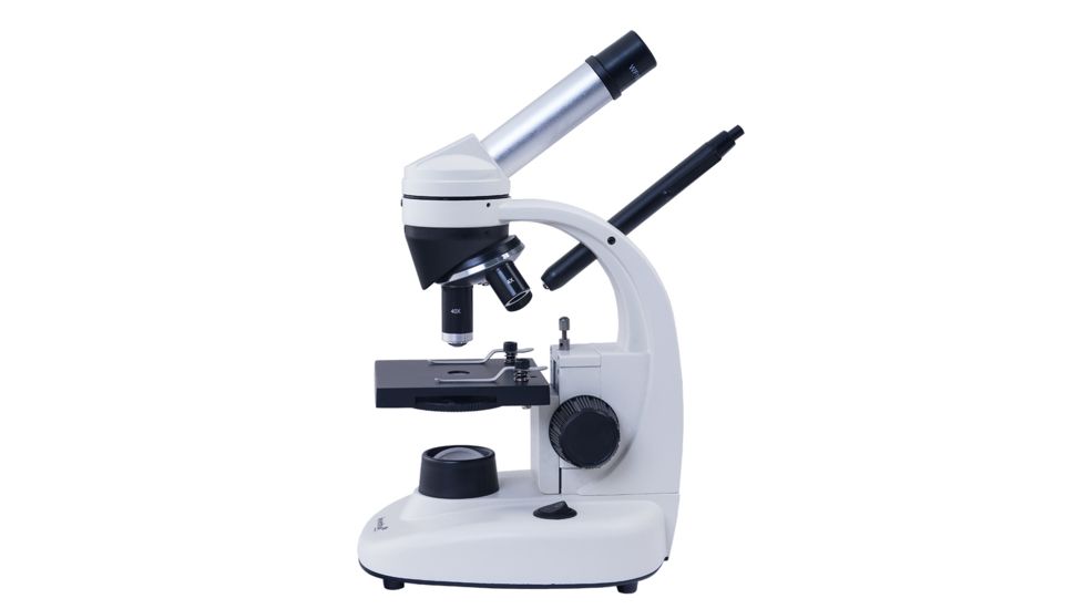 Levenhuk 1280x NG Microscope, White 24617, with Levenhuk See All Prepared Slides Set