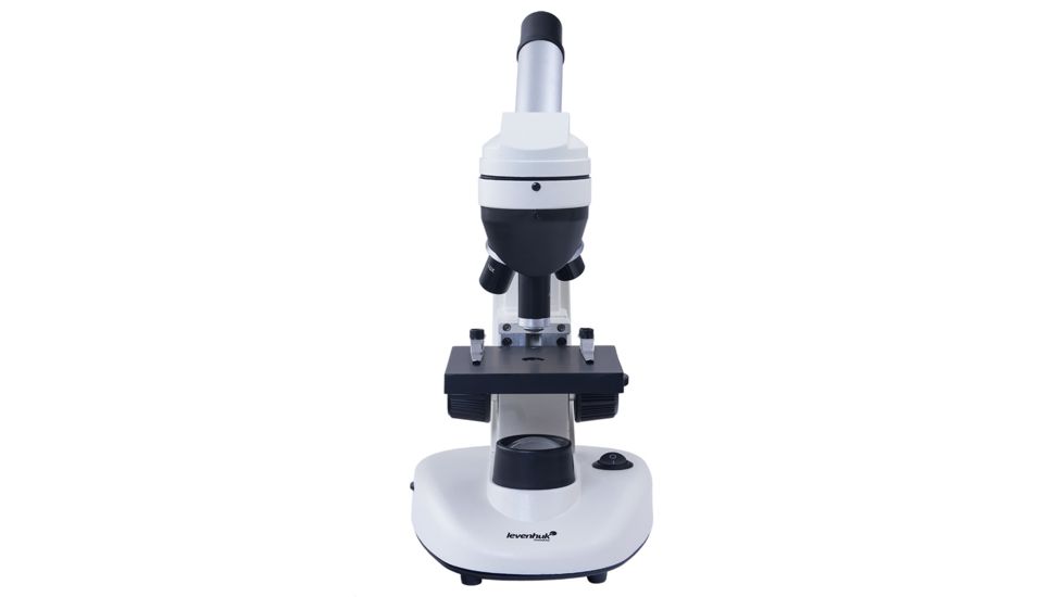 Levenhuk 1280x NG Microscope, White 24617, with Levenhuk See All Prepared Slides Set