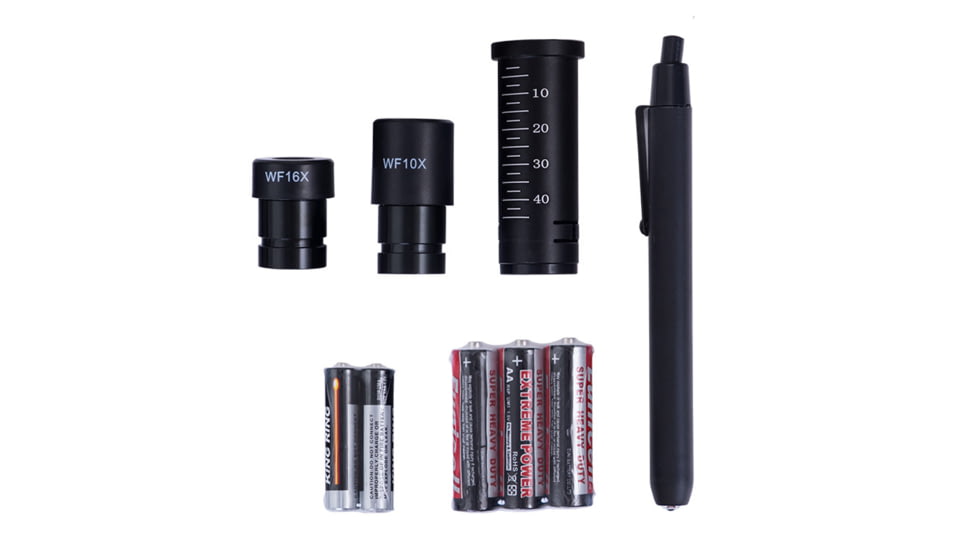 Levenhuk 1280x NG Microscope, White 24617, with Levenhuk See All Prepared Slides Set