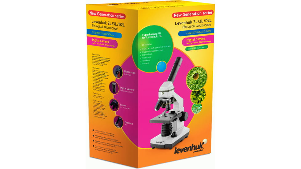 Levenhuk 2L NG Microscope, Lime, Medium 24603