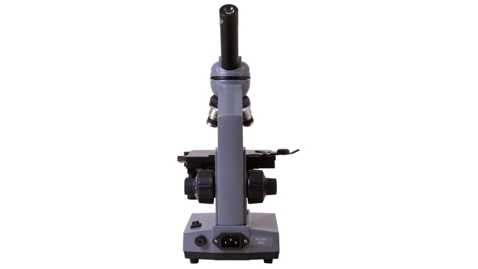 Levenhuk 320 BASE Biological Monocular Microscope, Optical Glass, 40-1000x, 23.2mm, Grey/Black, Middle, 73811