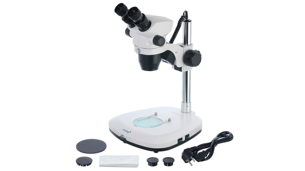 Levenhuk 7-45x ZOOM 1B Binocular Microscope, White, Middle, 76056