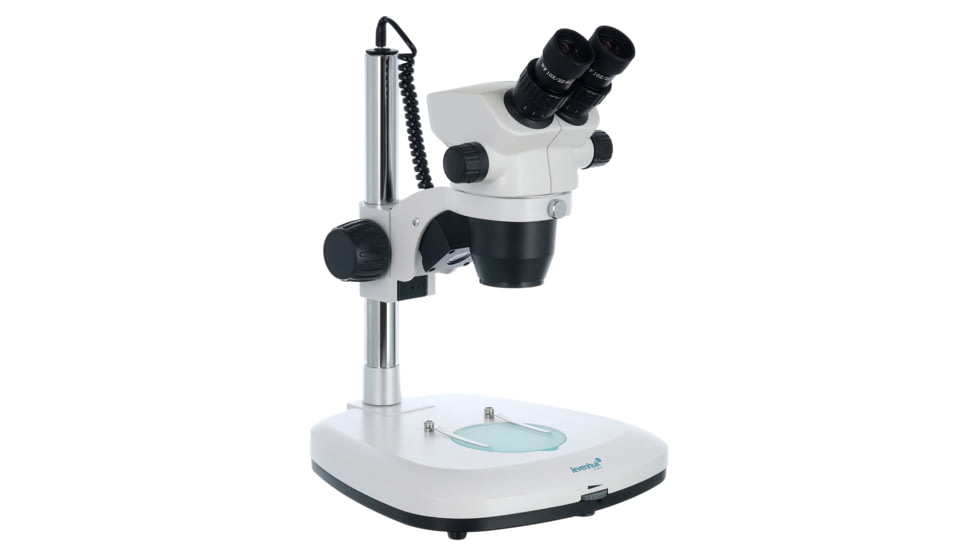 Levenhuk 7-45x ZOOM 1B Binocular Microscope, White, Middle, 76056