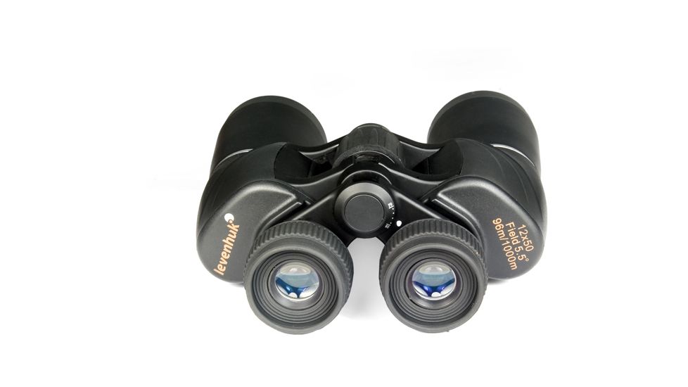 Levenhuk 12x50mm Bino PLUS Binoculars, Black, Medium 29225