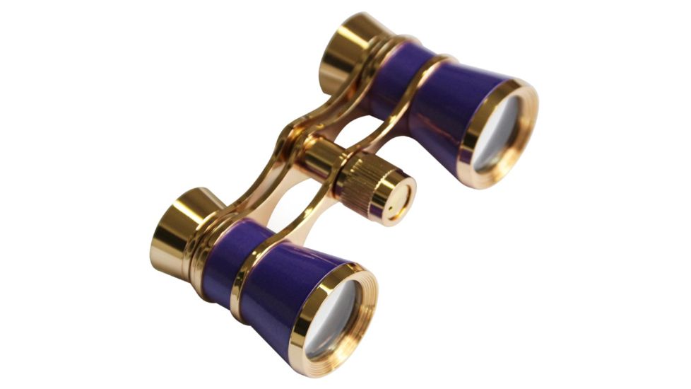 Levenhuk Broadway 325C 3x25mm Opera Glasses w/ Chain, Amethyst, 70870