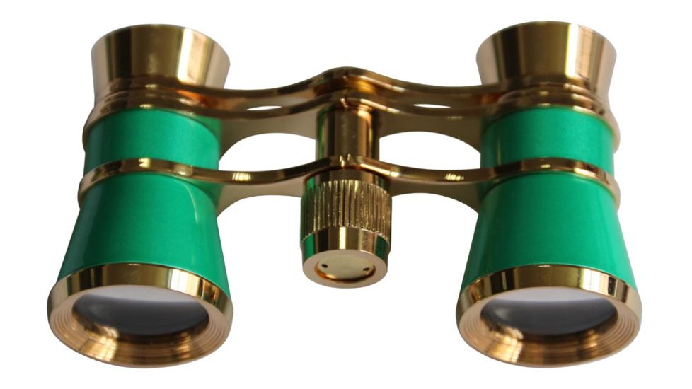 Levenhuk Broadway 325C 3x25mm Opera Glasses w/ Chain, Lime, 70872