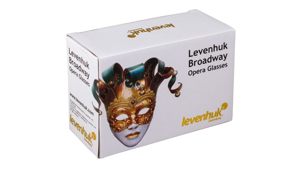 Levenhuk Broadway 325F Opera Glasses, Red