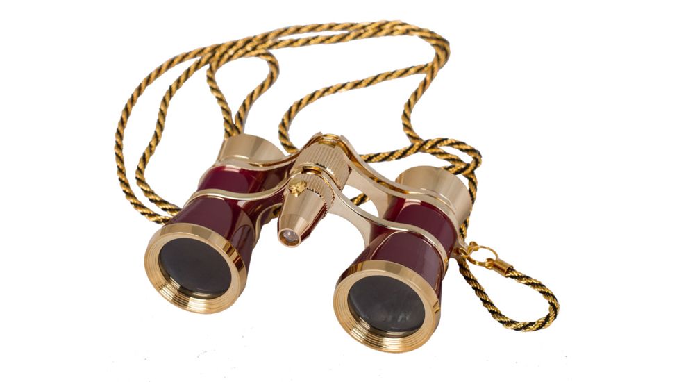 Levenhuk Broadway 325F Opera Glasses, Red