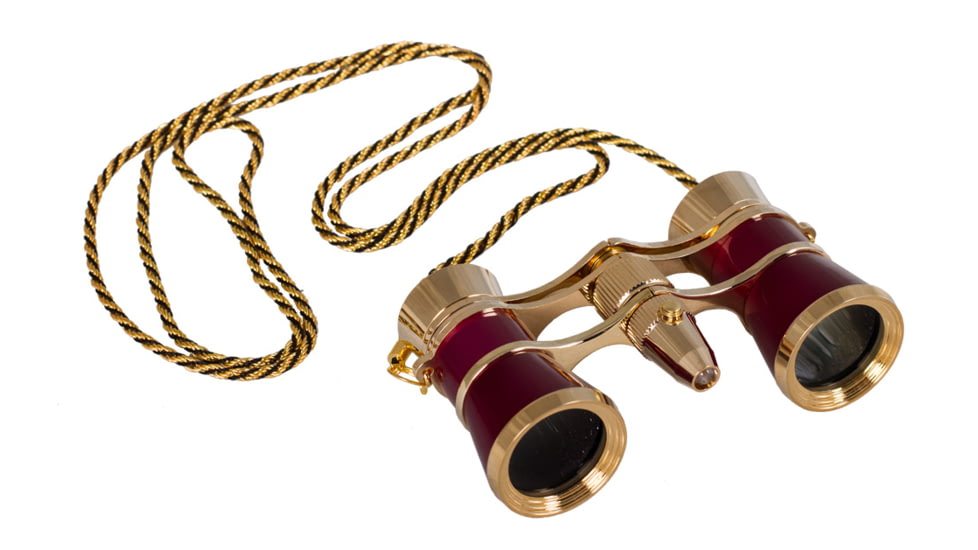 Levenhuk Broadway 325F Opera Glasses, Red