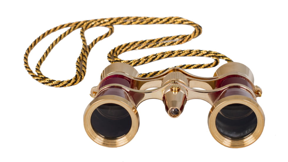 Levenhuk Broadway 325F Opera Glasses, Red