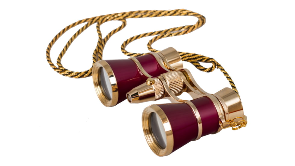 Levenhuk Broadway 325F Opera Glasses, Red