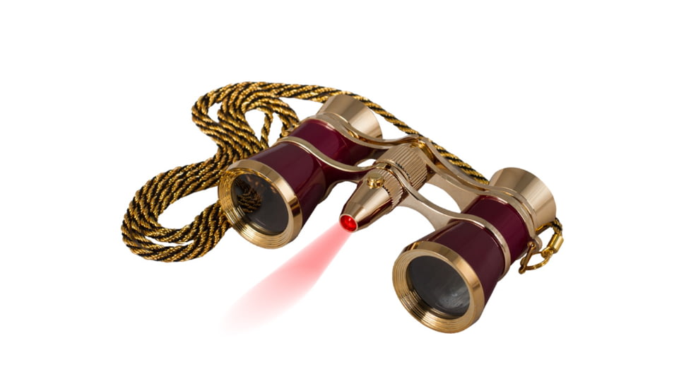 Levenhuk Broadway 325F Opera Glasses, Red