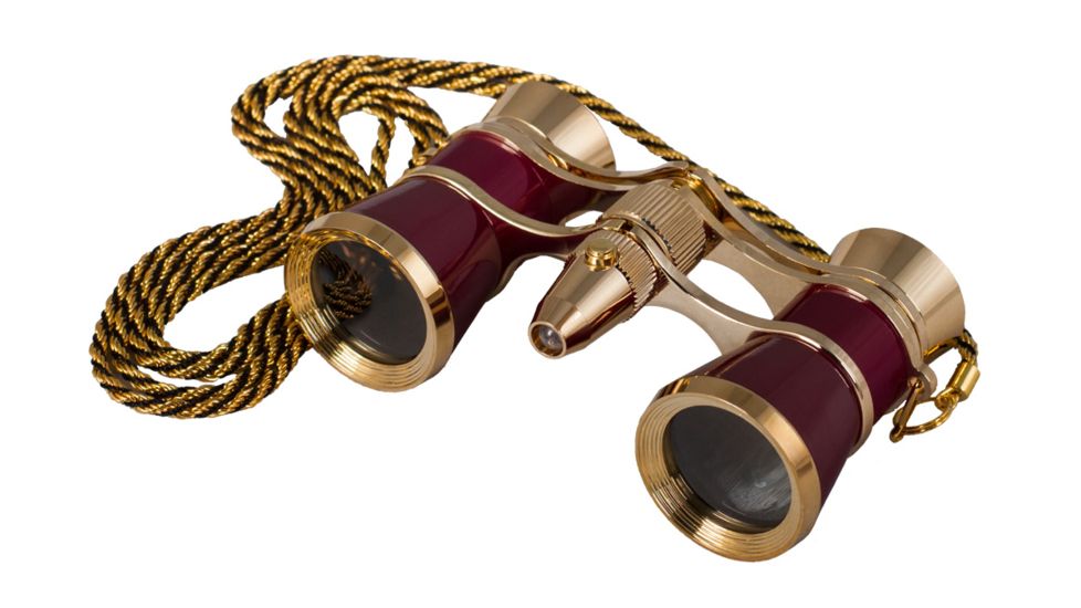 Levenhuk Broadway 325F Opera Glasses, Red