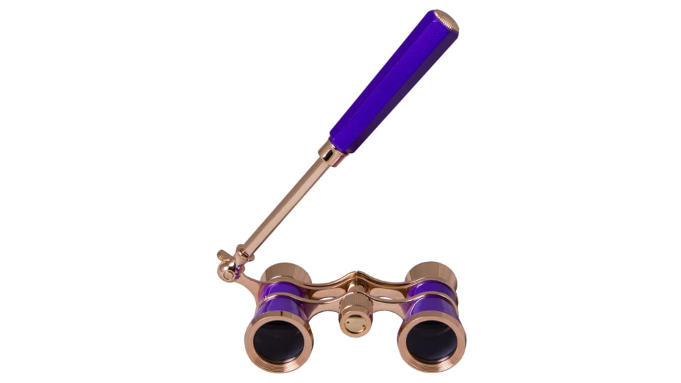Levenhuk Broadway 325L Lorgnette Opera Glasses, Amethyst, Small, NSN N, 70873