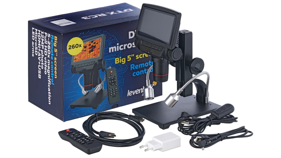 Levenhuk DTX RC 3 Remote Controlled 5-260x Microscope 76823