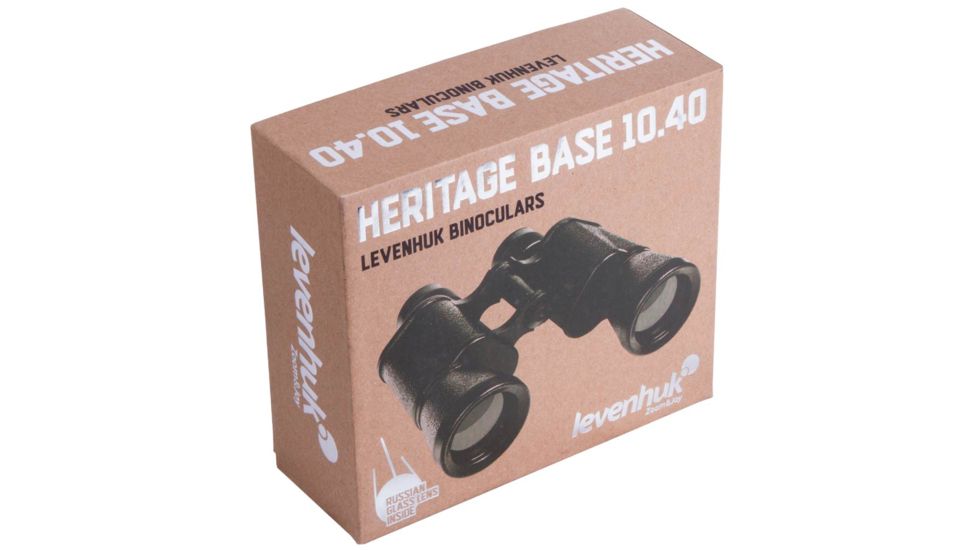 Levenhuk Heritage BASE 10x40 Binoculars, Black 71391