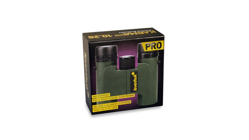 Levenhuk Karma PRO 10x25 Binoculars, Green 67696